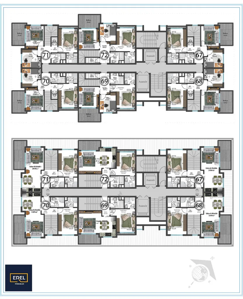 Erel Life 2 Duplex Floor Plan